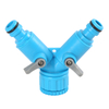 Plastic Valve Y-Switch Coupling with Swivel Adapted To Tap of Garden