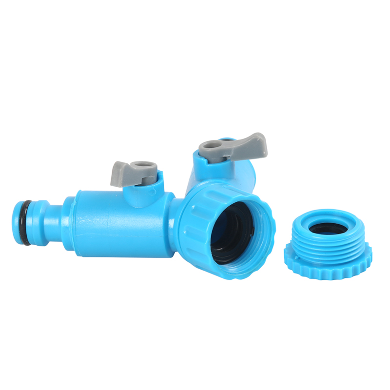 Plastic Valve Y-Switch Coupling with Swivel Adapted To Tap of Garden