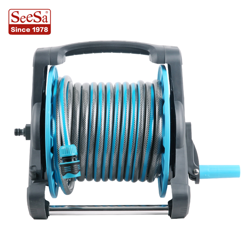 Garden Sturdy Swivel Hose Reel & Cart