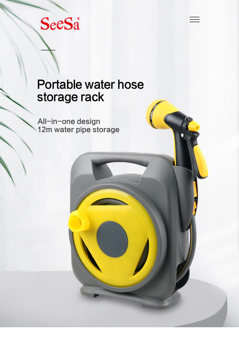 portable lawn hose reel & cart