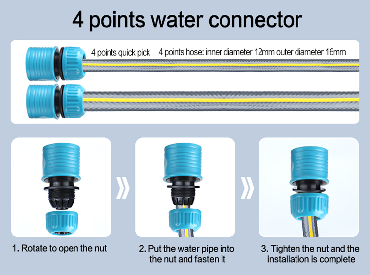 4 points water connector