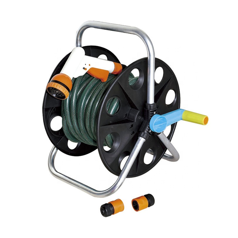 Outdoor Precision Hose Reel & Cart with Storage