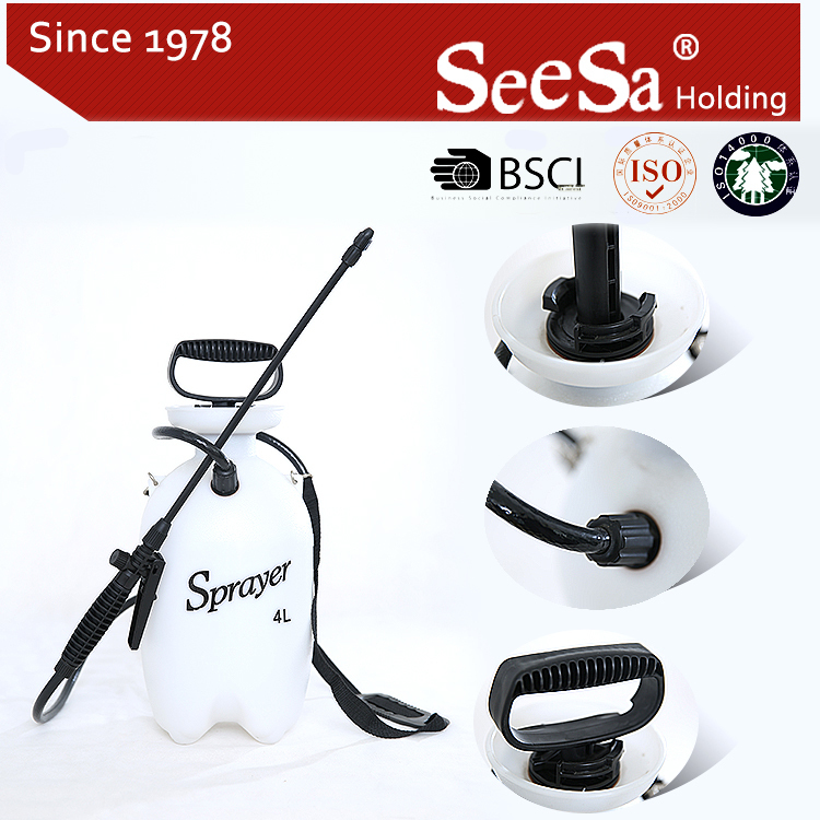high quality 4L commercial air pressure industrial garden sprayer with bottle