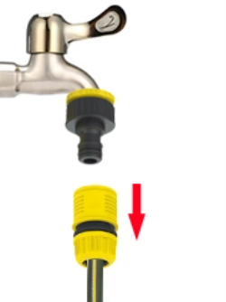 Shell pulls down when in use