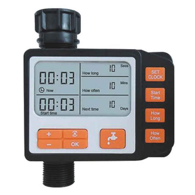 Convenient plastic timed irrigator for gardens