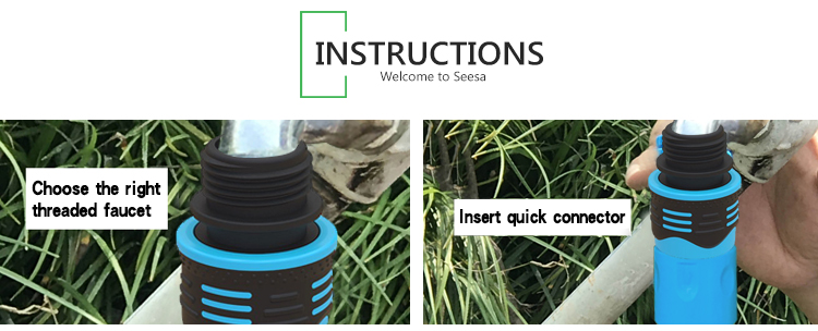 Hose connectors for garden