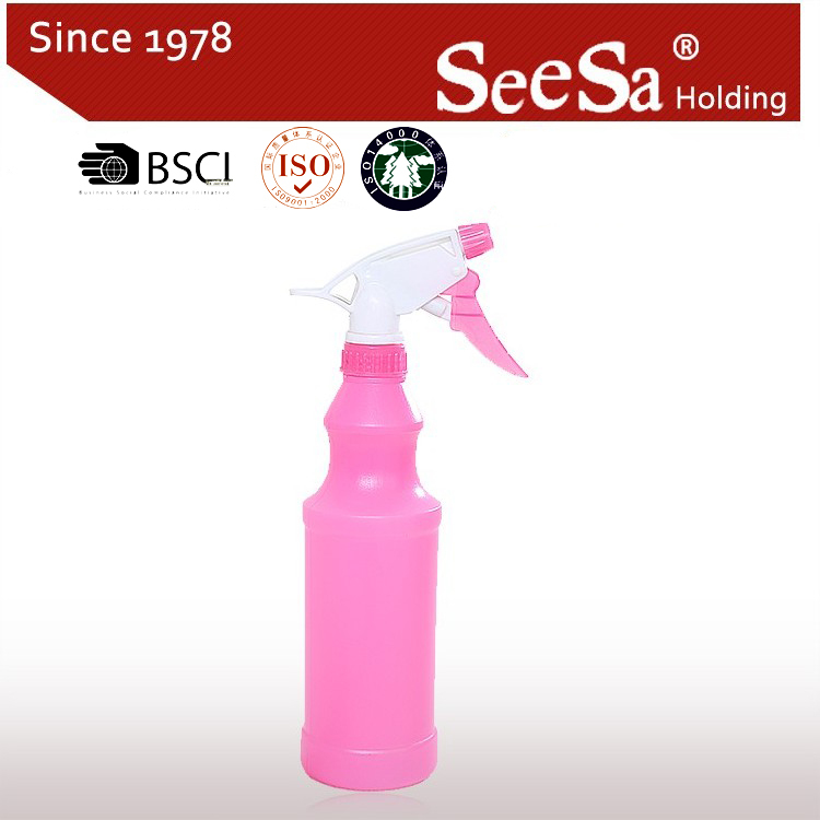 500ml plastic hand pressure trigger cleaning sprayer bottle for home and garden