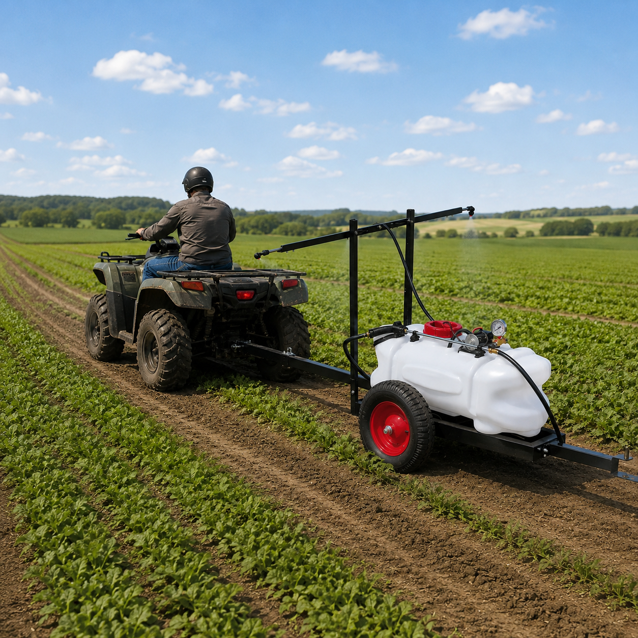 How Much Land Can An Agriculture ATV Sprayer Cover?