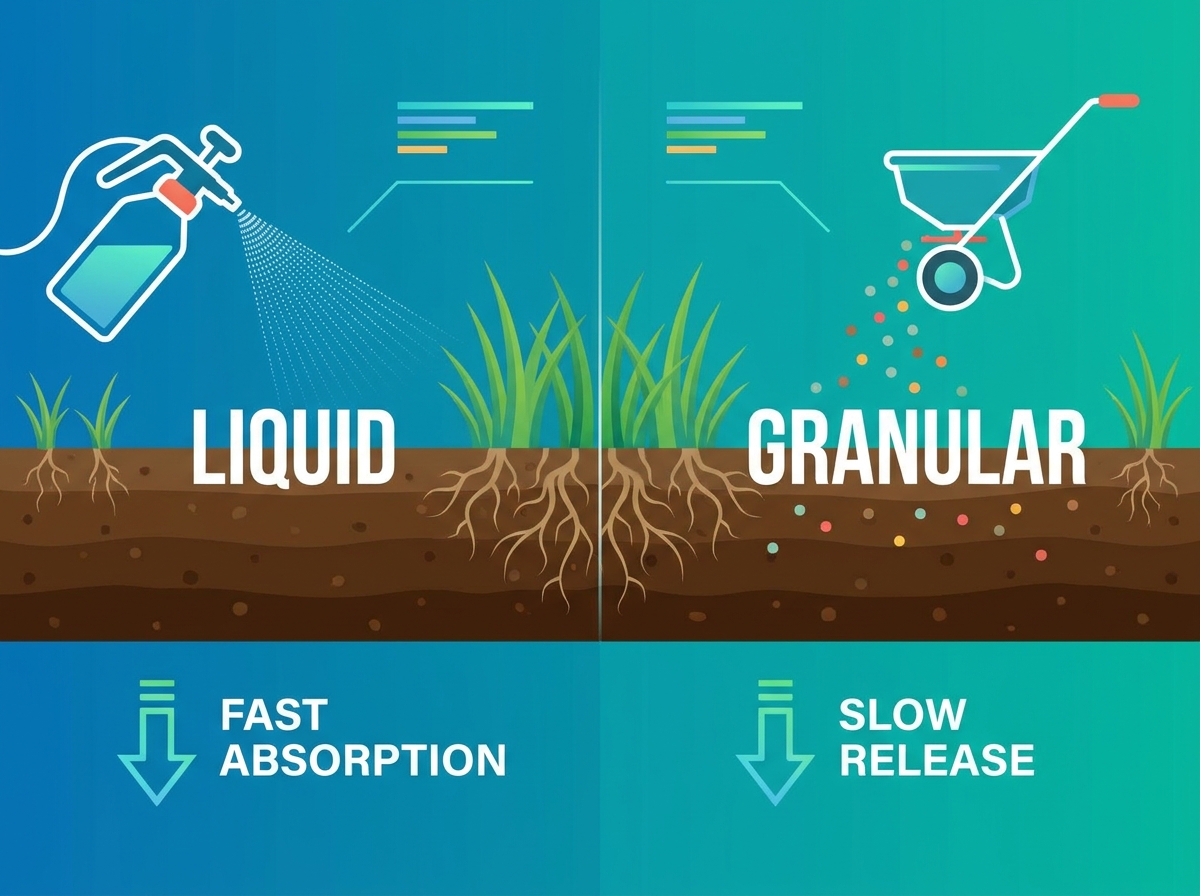 Liquid vs Granular Lawn Fertilizer Application Guide